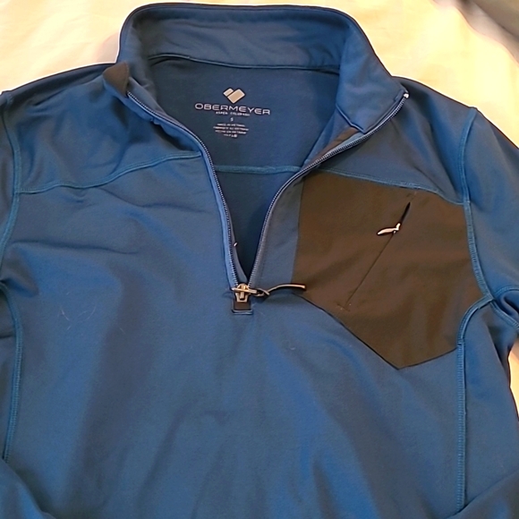 Men's Obermeyer Blue Jacket Size Small - Picture 1 of 9